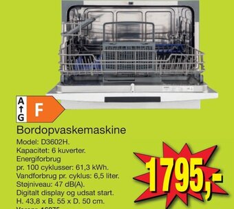 Bordopvaskemaskine