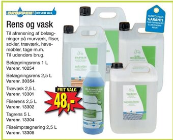 Rens og vask