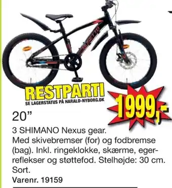 20" 3 Shimano Nexus gear