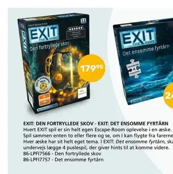 Exit: den fortryllede skov - exit: det ensomme fyrtårn