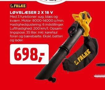 jem & fix Løvblæser 2 x 18 v tilbud