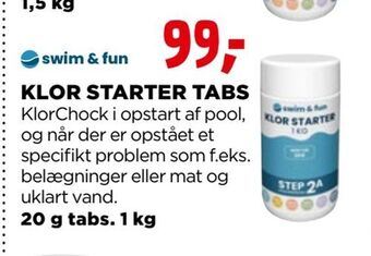 jem & fix Klor starter tabs tilbud