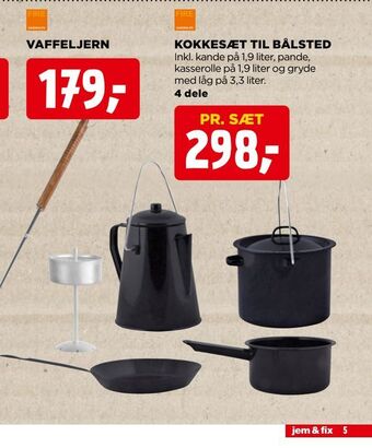 jem & fix Kokkesæt til bålsted tilbud