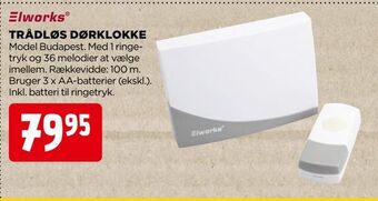 jem & fix Trådløs dørklokke tilbud