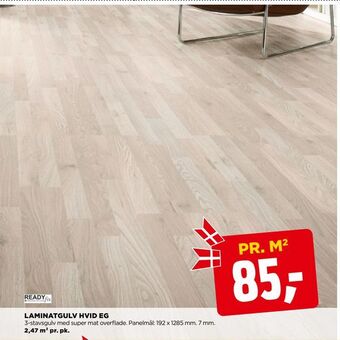 Laminatgulv hvid eg