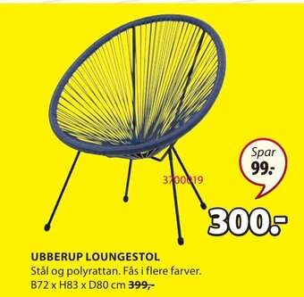 JYSK Ubberup Loungestol tilbud
