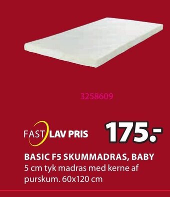 JYSK Basic F5 Skummadras,Baby tilbud