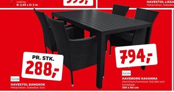 jem & fix Havebord havanna tilbud