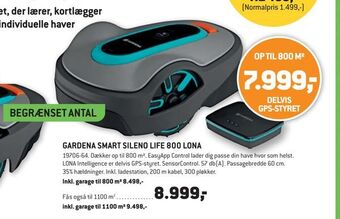 XL-BYG Gardena smart sileno life 800 lona tilbud