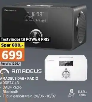Power Amadeus DAB+ Radio tilbud