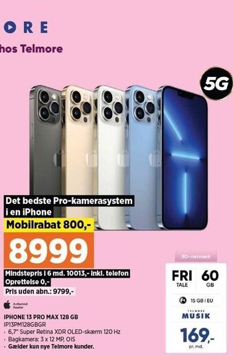 Power iPhone 13 Pro Max 128 GB tilbud