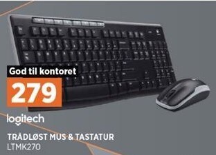 Trådløst mus & tastatur