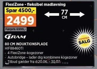 80 cm Induktionsplade