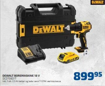 Davidsen Dewalt Boremaskine 18 V tilbud