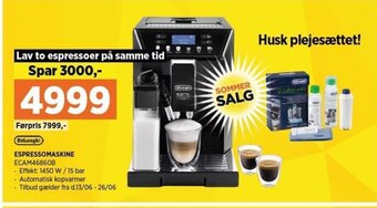 Power Espressomaskine ECAM46860B tilbud