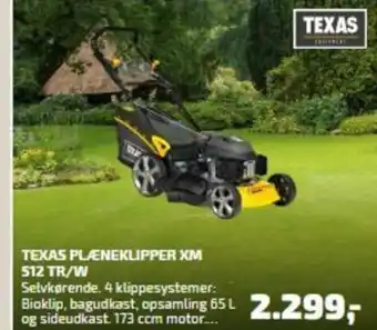 Davidsen Texas Plæneklipper XM 512 TR/W tilbud