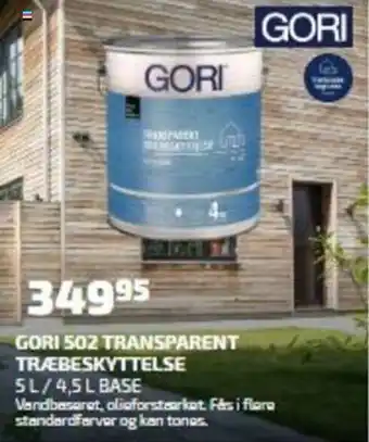 Gori 502 Transparent Træbeskyttelse