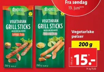 Lidl Vemondo vegetarpølser tilbud