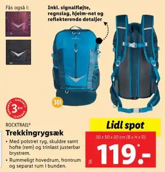 Lidl Rocktrail rygsæk tilbud