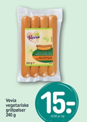 REMA 1000 Vevia vegetarpølser tilbud