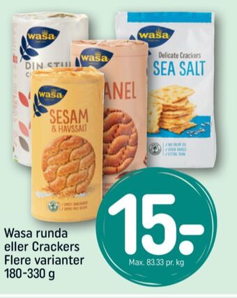 REMA 1000 Wasa knækbrød tilbud