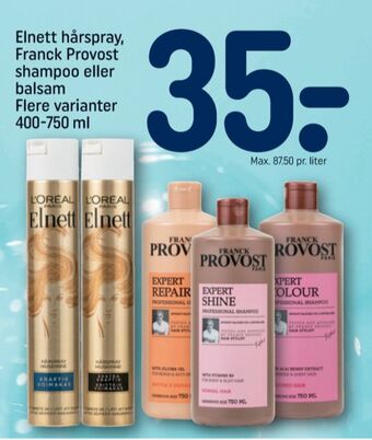 REMA 1000 Franck provost shampoo tilbud