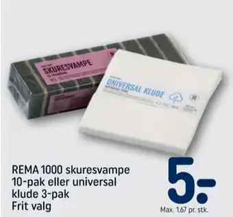Rema 1000 rengøringssvampe