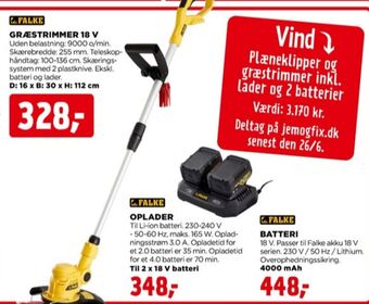 jem & fix Falke græstrimmer tilbud
