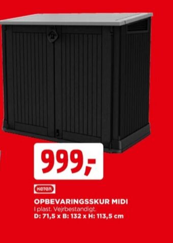 jem & fix Keter opbevaringsskur tilbud