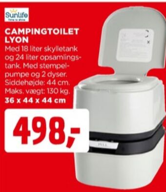 jem & fix Sunlife campingtoilet tilbud