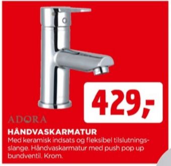 jem & fix Adora håndvaskarmatur tilbud
