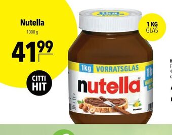 Citti Nutella tilbud