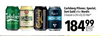 Citti Carlsberg Pilsner, Special, Sort Guld eller Nordic tilbud