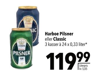 Citti Harboe Pilsner eller Classic tilbud