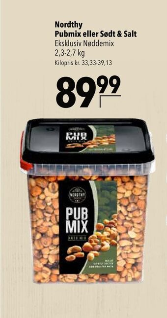 Citti Nordthy Pubmix eller Sødt & Salt tilbud