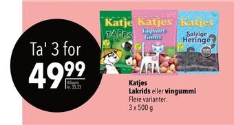 Citti Katjes Lakrids eller vingummi tilbud