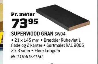 Bygma Superwood gran sw04 tilbud