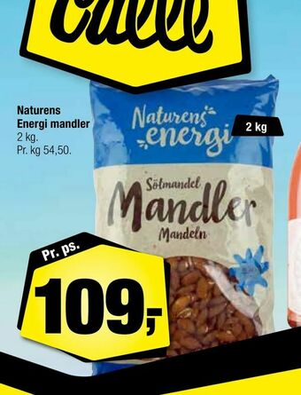 Calle Naturens Energi mandler tilbud