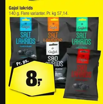 Calle Gajol lakrids tilbud