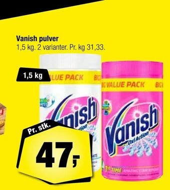Vanish pulver