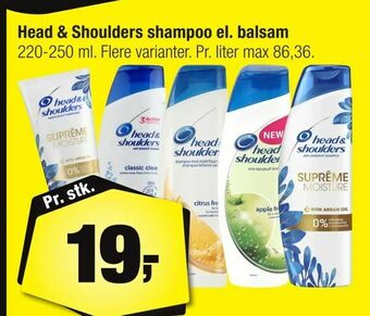 Calle Head & Shoulders shampoo el. balsam tilbud