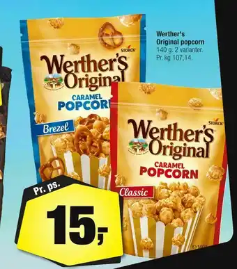 Werther's Original popcorn