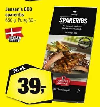 Calle Jensen's BBQ spareribs tilbud