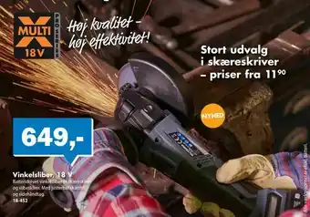 Biltema Vinkelsliber, 18 V tilbud