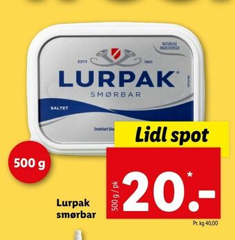 Let-Køb Lurpak smørbar tilbud