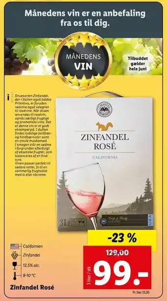 Let-Køb Zinfandel Rosé tilbud