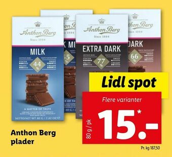 Let-Køb Anthon Berg plader tilbud
