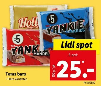 Let-Køb Toms bars tilbud