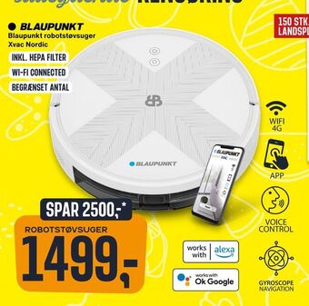 Skousen Blaupunkt robotstøvsuger Xvac Nordic. tilbud