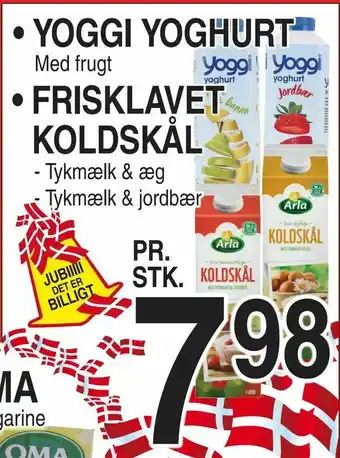 ABC Lavpris Yoggi yoghurt, frisklavet koldskål tilbud